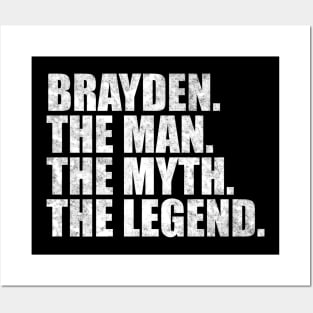 Brayden Legend Brayden Name Brayden given name Posters and Art